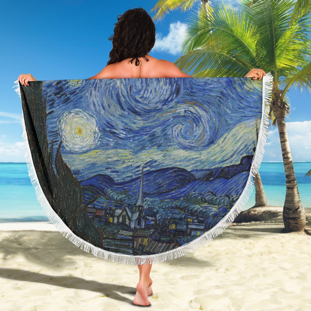 van Gogh Starry Night Beach Blanket-KaboodleWorld