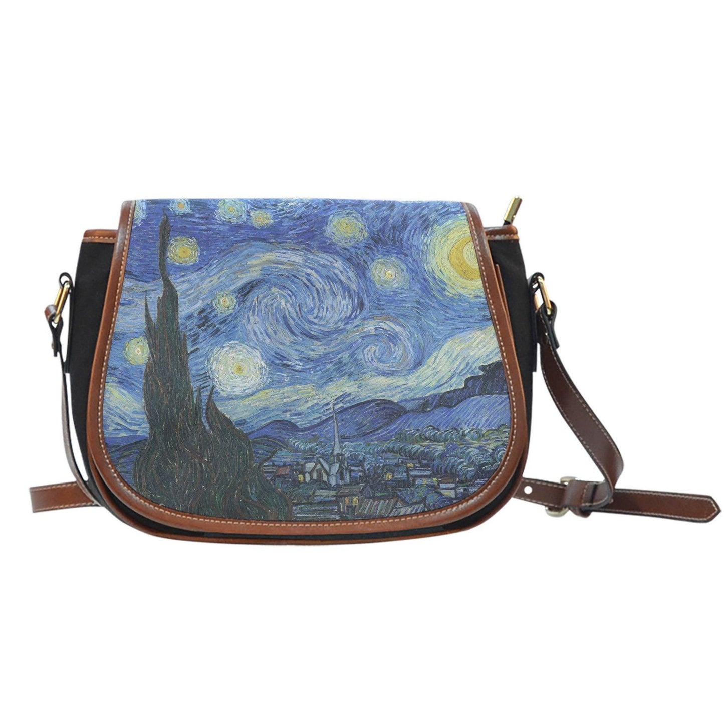 van Gogh Starry Night Saddle Bag-KaboodleWorld