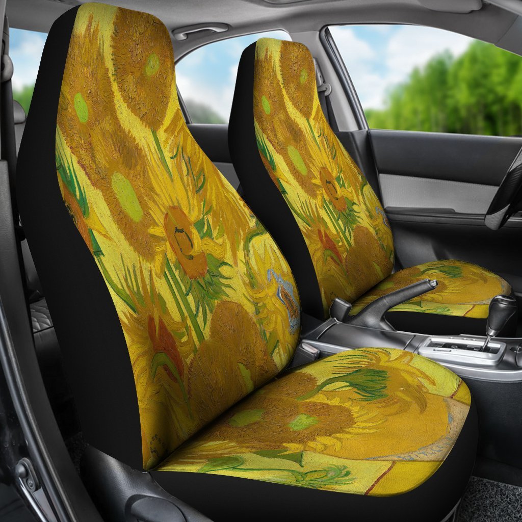 van Gogh Sunflowers Car Seat Covers-KaboodleWorld