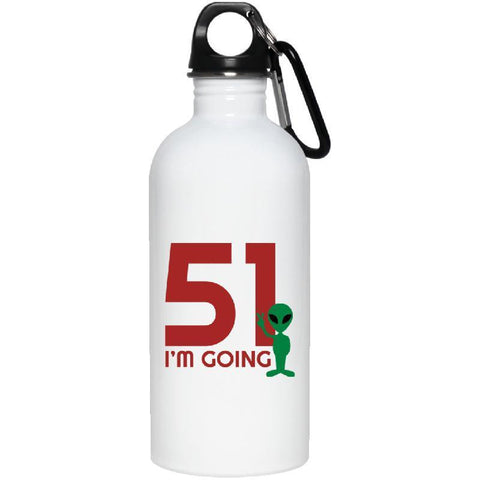 51 I'm going - 20 oz. Stainless Steel Water Bottle-KaboodleWorld