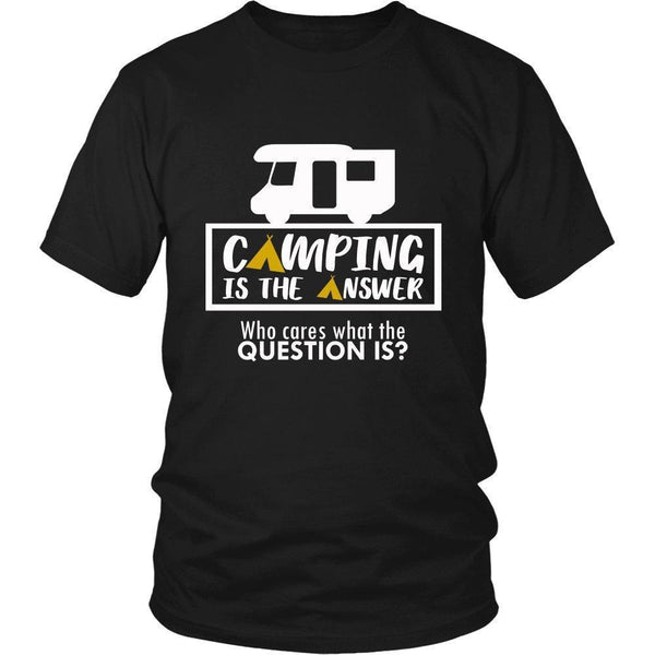 'Camping is Always a Good Idea Who Cares...' Unisex T-shirt-KaboodleWorld