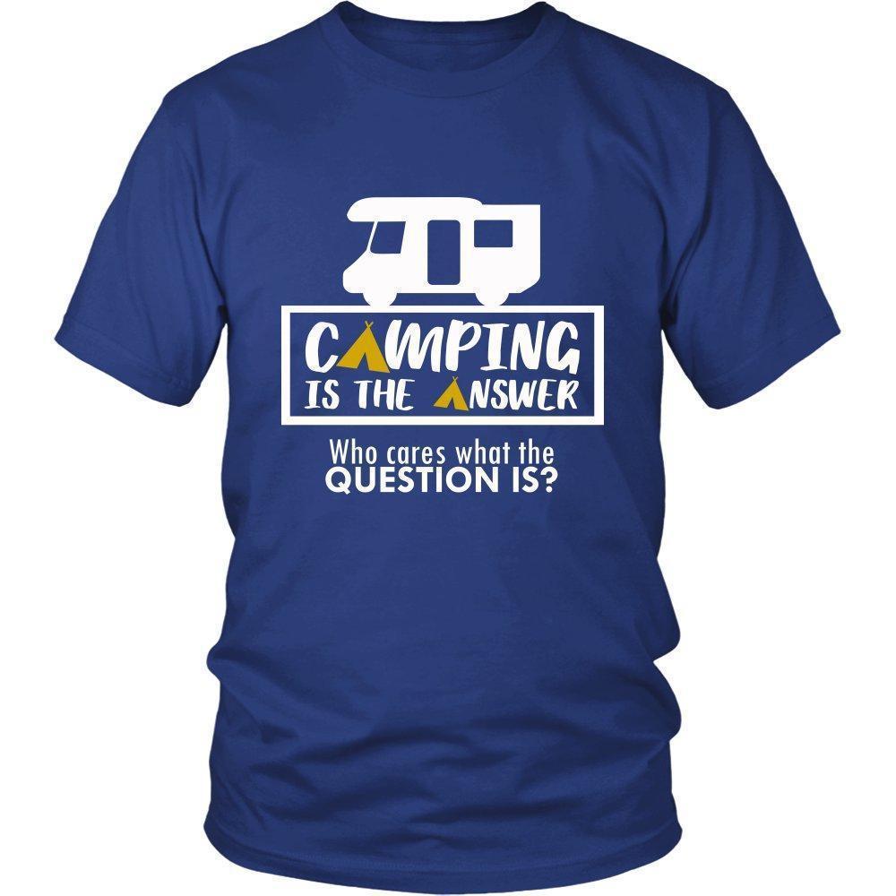 'Camping is Always a Good Idea Who Cares...' Unisex T-shirt-KaboodleWorld