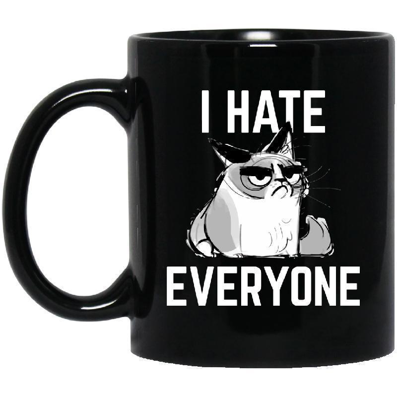 Hate Everyone 11OZ 11 oz. Black Mug-KaboodleWorld