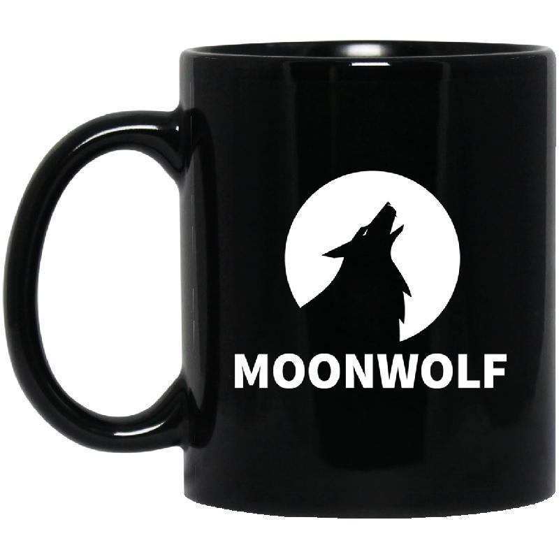 Moon Wolf 11 oz. Black Mug -1-KaboodleWorld