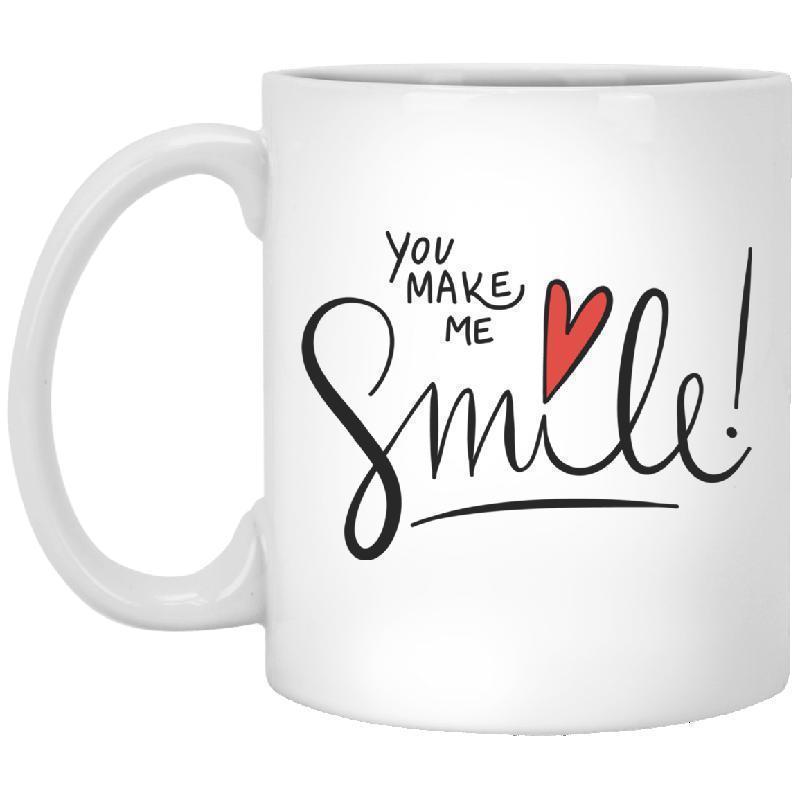 You Make Me Smile 11 oz. White Mug-KaboodleWorld