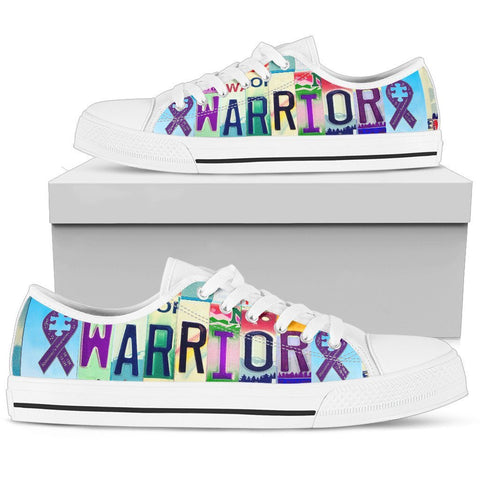 Alzheimer Warrior Low Top Shoes - Women-KaboodleWorld