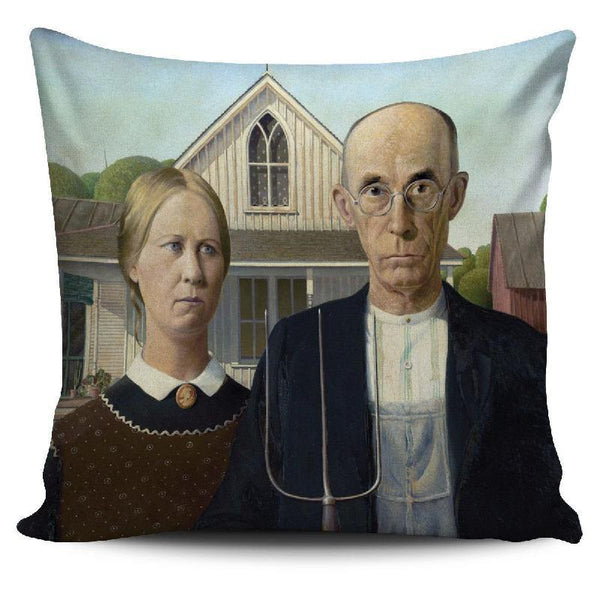 American Gothic Pillow Cover-KaboodleWorld