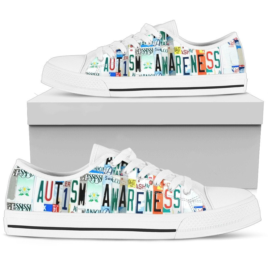 Autism Awareness Low Top Shoes-KaboodleWorld