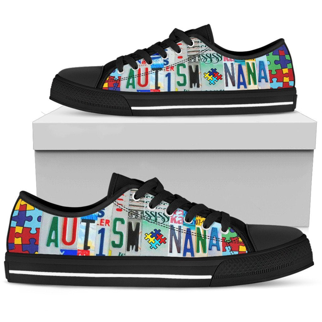 Autism Nana Low Top Shoes-KaboodleWorld