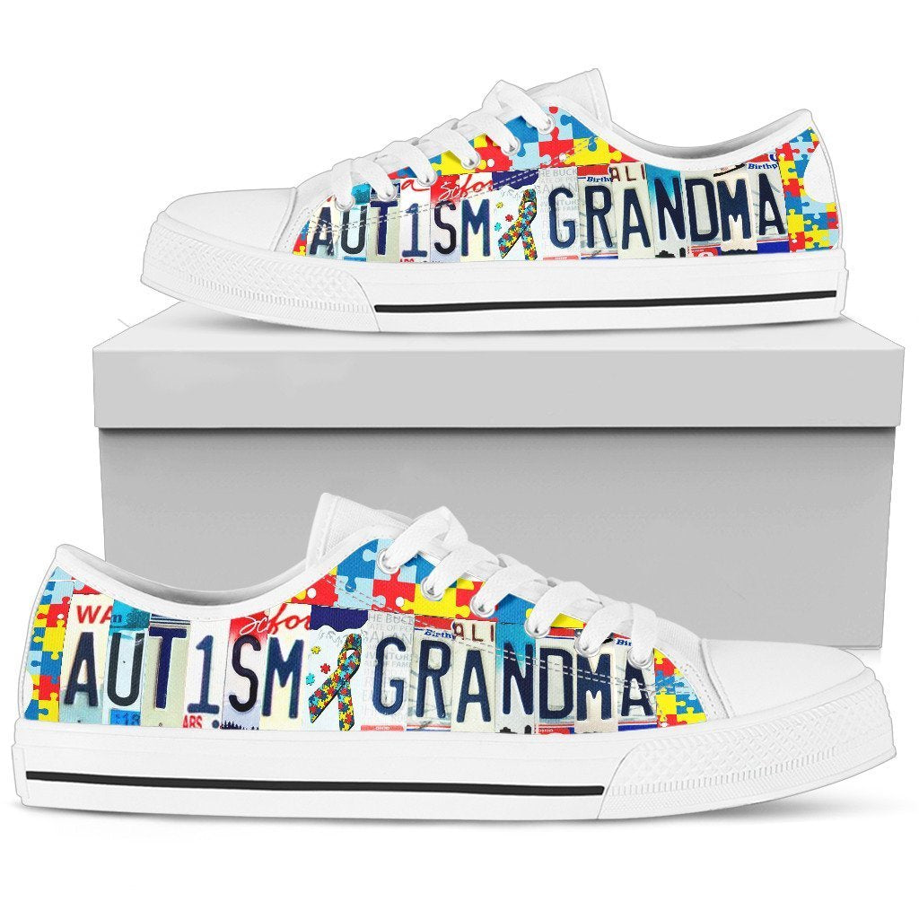Autism grandma low top Shoes-KaboodleWorld