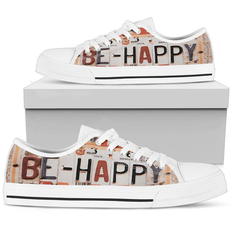 Be Happy Low Top Shoes-KaboodleWorld