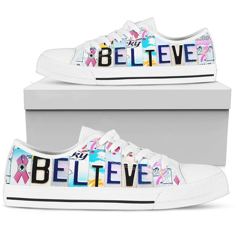 Believe Breast Cancer Awareness Shoes-KaboodleWorld