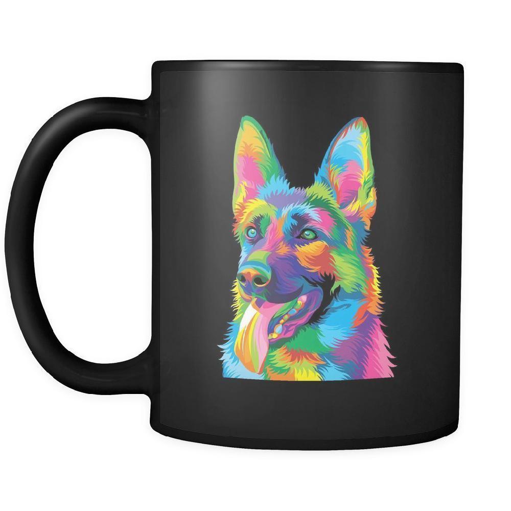 Black German Shepherd Mug-KaboodleWorld