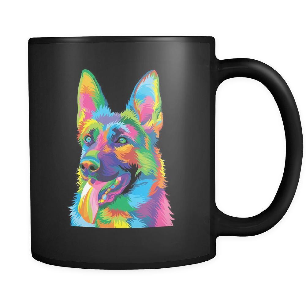 Black German Shepherd Mug-KaboodleWorld