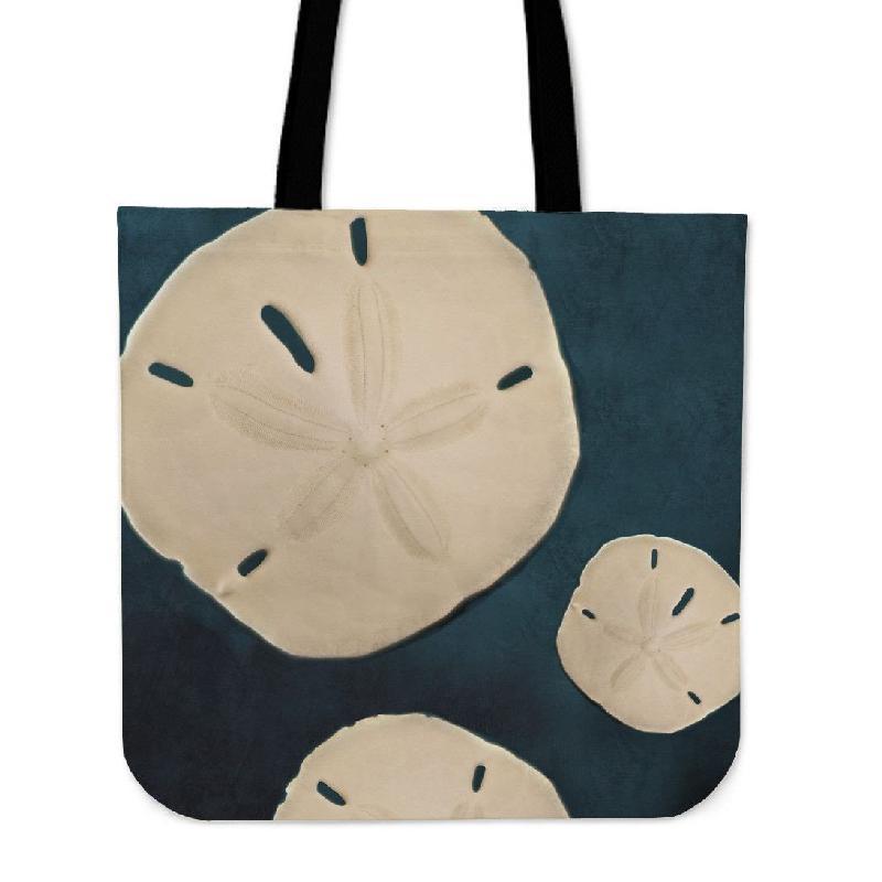 Blue Sea Sand Dollar - Cotton Tote-KaboodleWorld