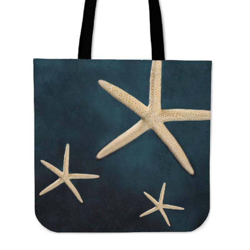 Blue Sea Starfish - Cotton Tote-KaboodleWorld