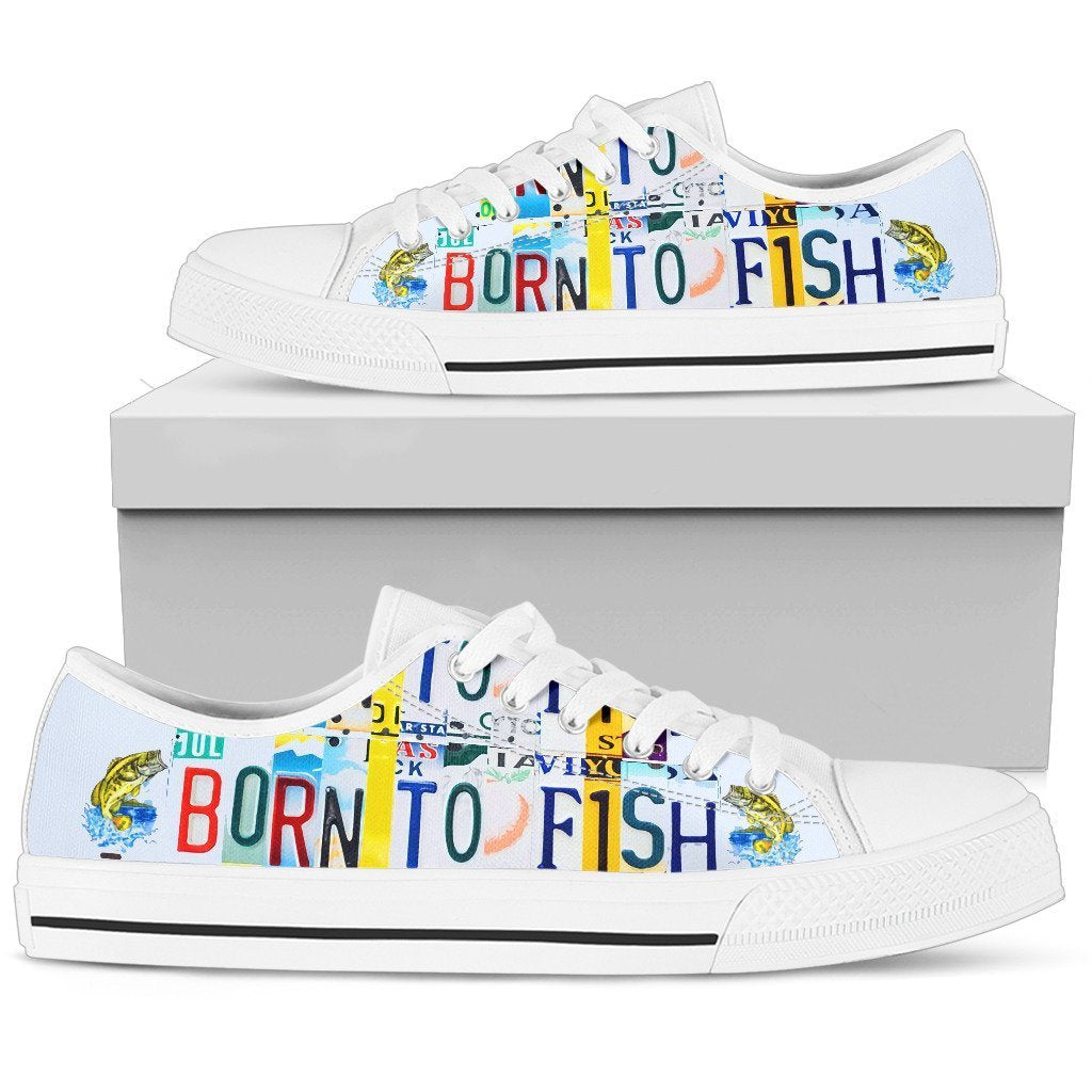 Born To Fish - Low Top Shoes Men-KaboodleWorld