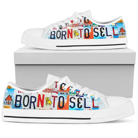Born To Sell Low Top Shoes-KaboodleWorld