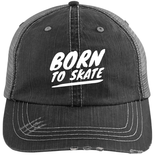 Born to Skate Distressed Cap-KaboodleWorld