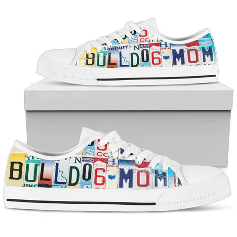 Bulldog Mom Low Top Shoes-KaboodleWorld