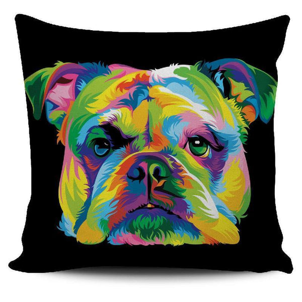 Bulldog Pillow Cover-KaboodleWorld