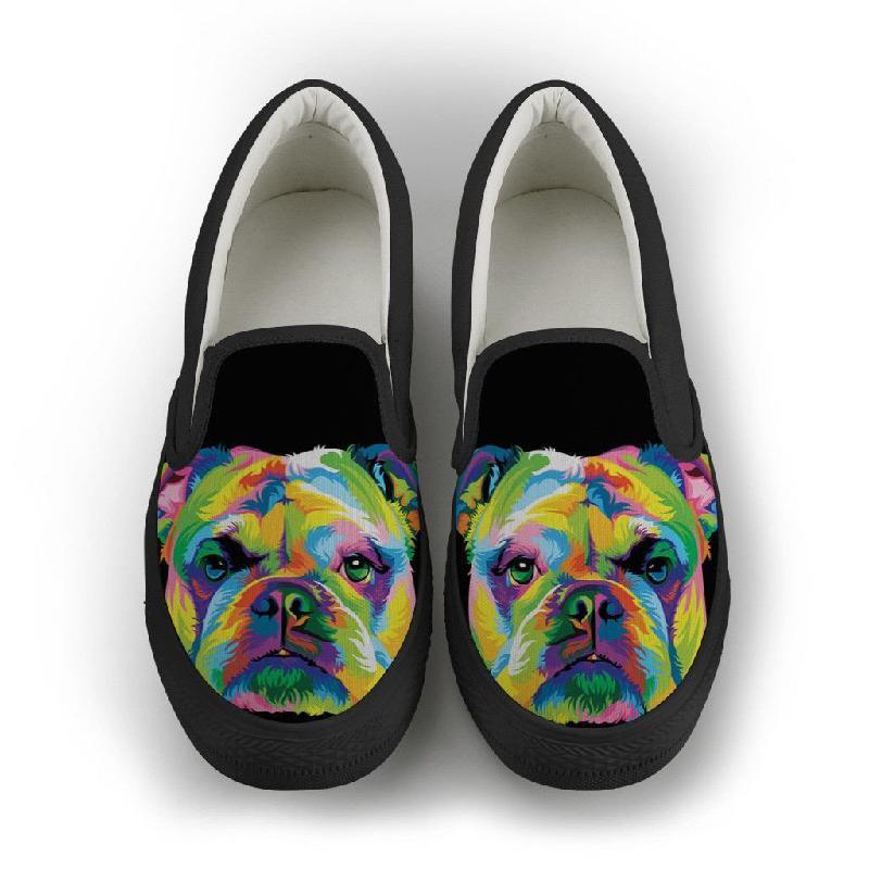 Bulldog Slip-on Shoes Women-KaboodleWorld