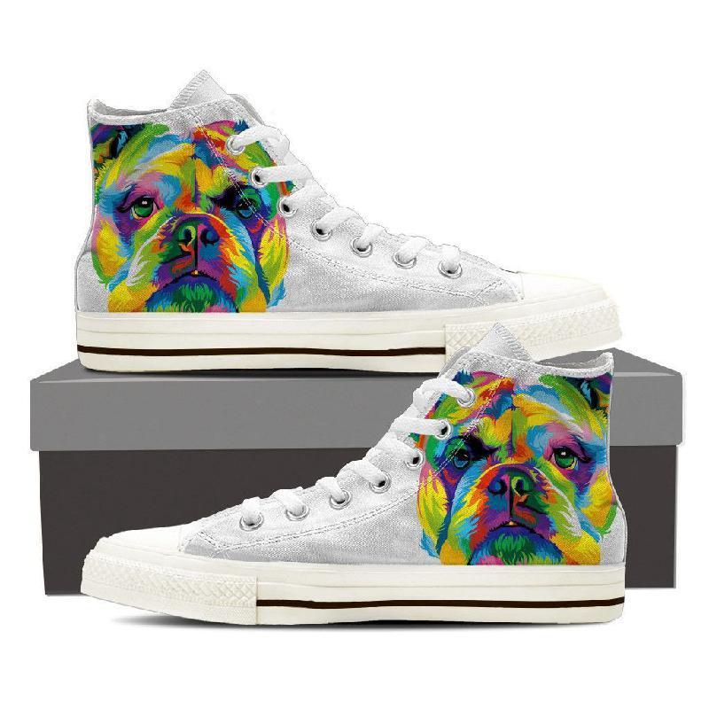 Bulldog Women High Top Shoes-KaboodleWorld