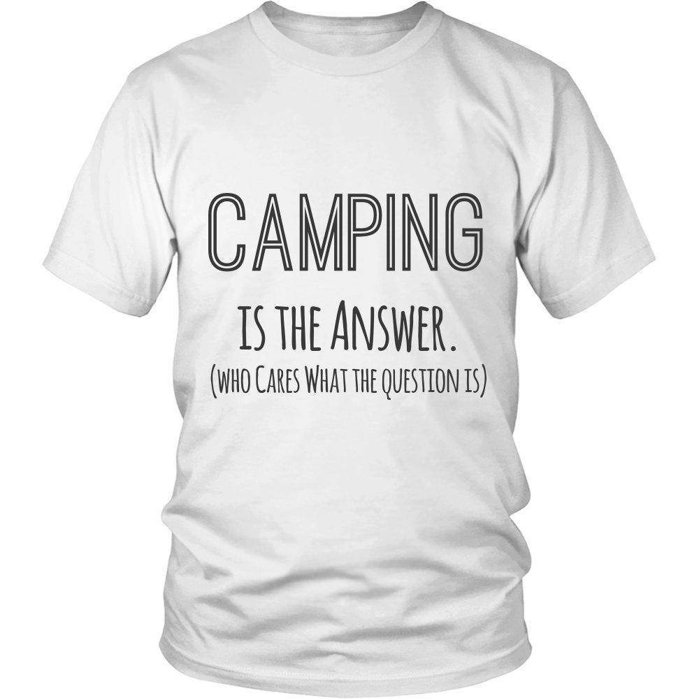 'Camping is the Answer ' T-Shirt-KaboodleWorld