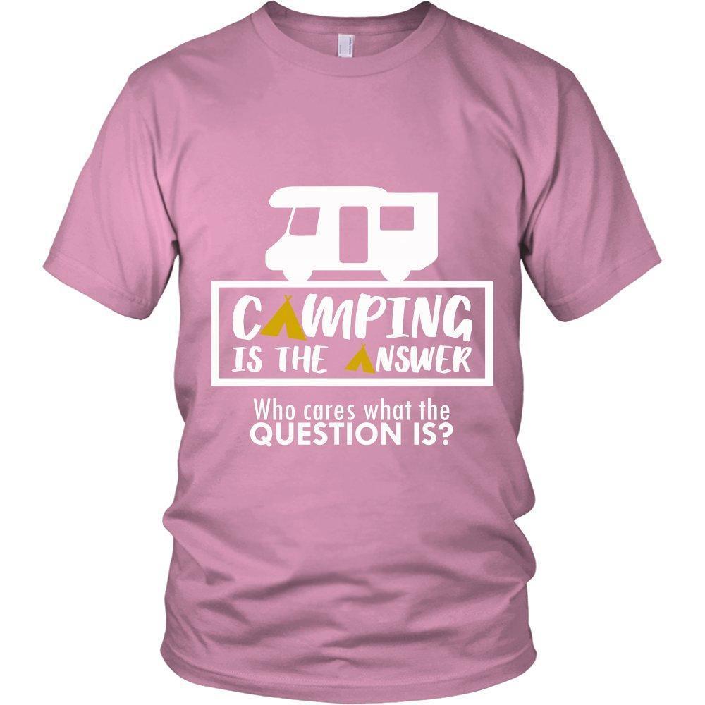 Camping is the Answer Who Cares What the Question Is Unisex Shirt-KaboodleWorld