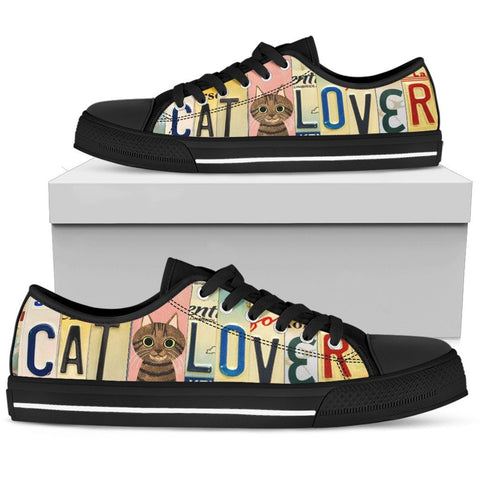 Cat Lover Low Top Shoes-KaboodleWorld