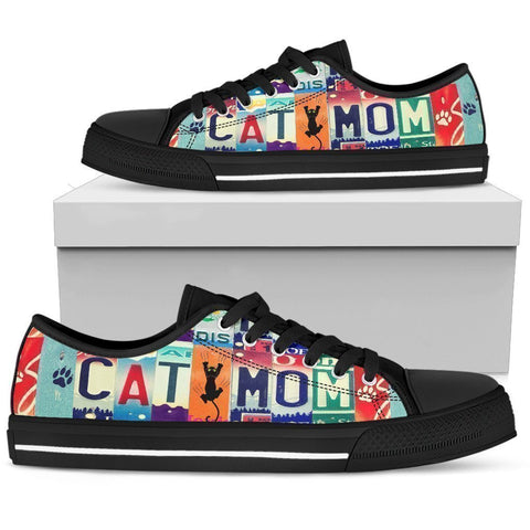 Cat Mom Low Top Shoes-KaboodleWorld