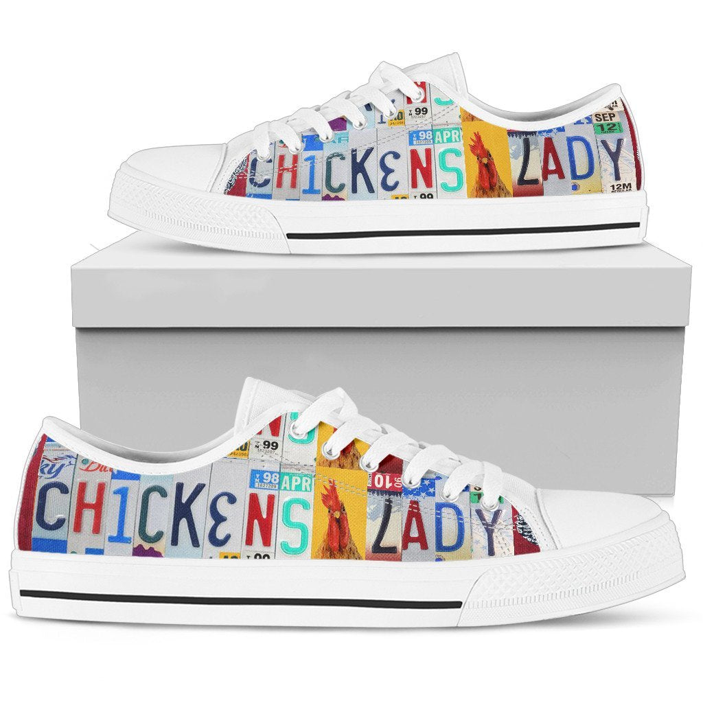 Chickens Lady Low Top Shoes-KaboodleWorld