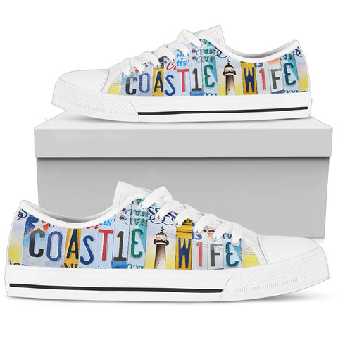 Coastie Wife Low Top Shoes-KaboodleWorld