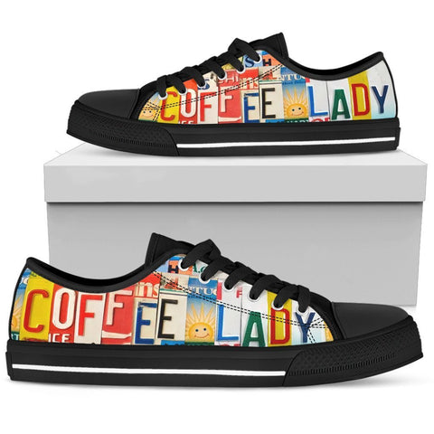 Coffee Lady Low Top Shoes-KaboodleWorld