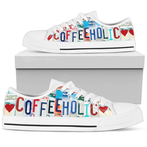 Coffeeholic Low Top Shoes-KaboodleWorld