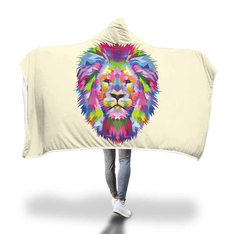 Color Lion Comfy Hooded Blanket-KaboodleWorld