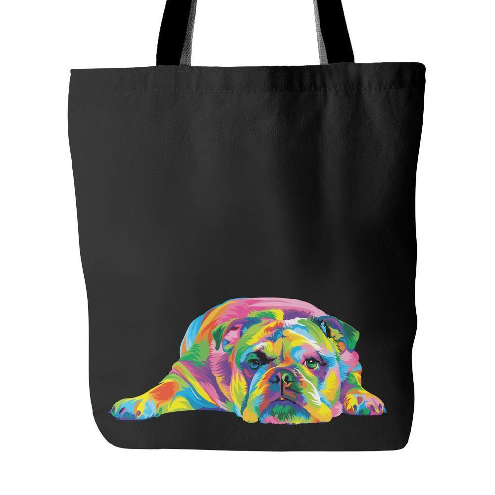 Colorful Bulldog Tote-KaboodleWorld