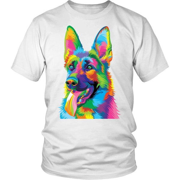 Colorful German Shepherd T-Shirt-KaboodleWorld