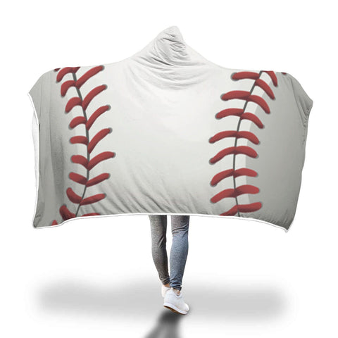 Comfy Baseball Hooded Blanket-KaboodleWorld
