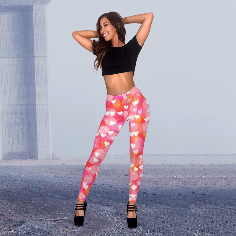 Comfy Colorfull Leggings Hearts 2-KaboodleWorld