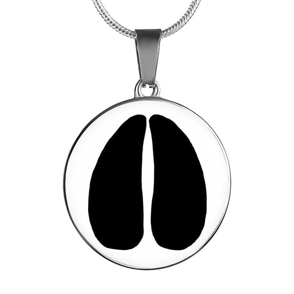Cow Hoof Luxury Necklace with Circle Charm-KaboodleWorld