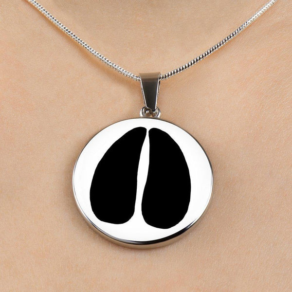 Cow Hoof Luxury Necklace with Circle Charm-KaboodleWorld
