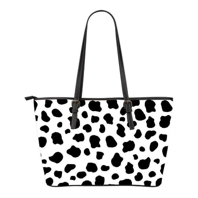 Cow Small Leather Tote-KaboodleWorld