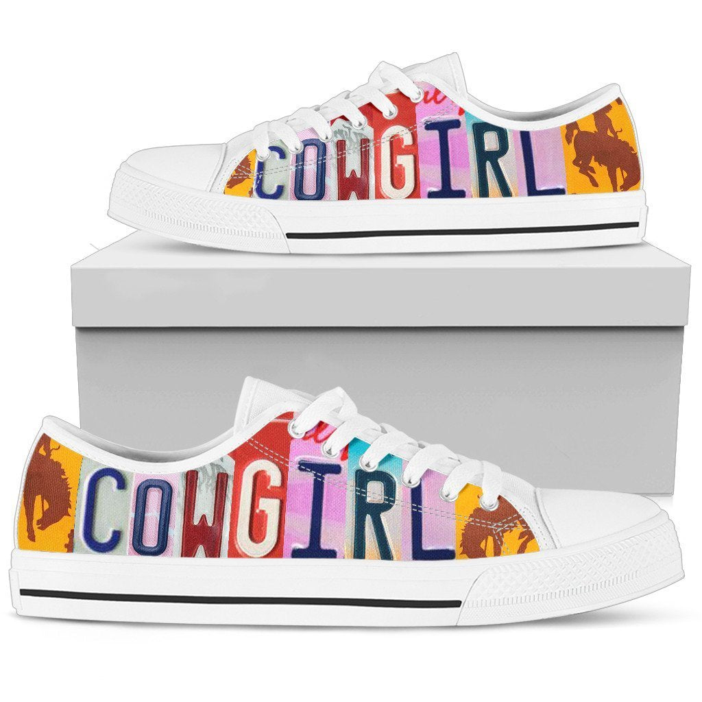 Cowgirl Low Top Shoes White-KaboodleWorld