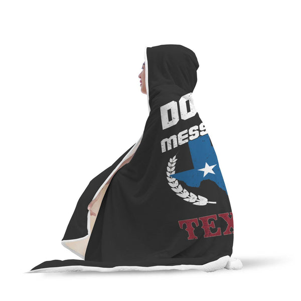 Cozy Don't messy with Texas Hooded Blanket-KaboodleWorld