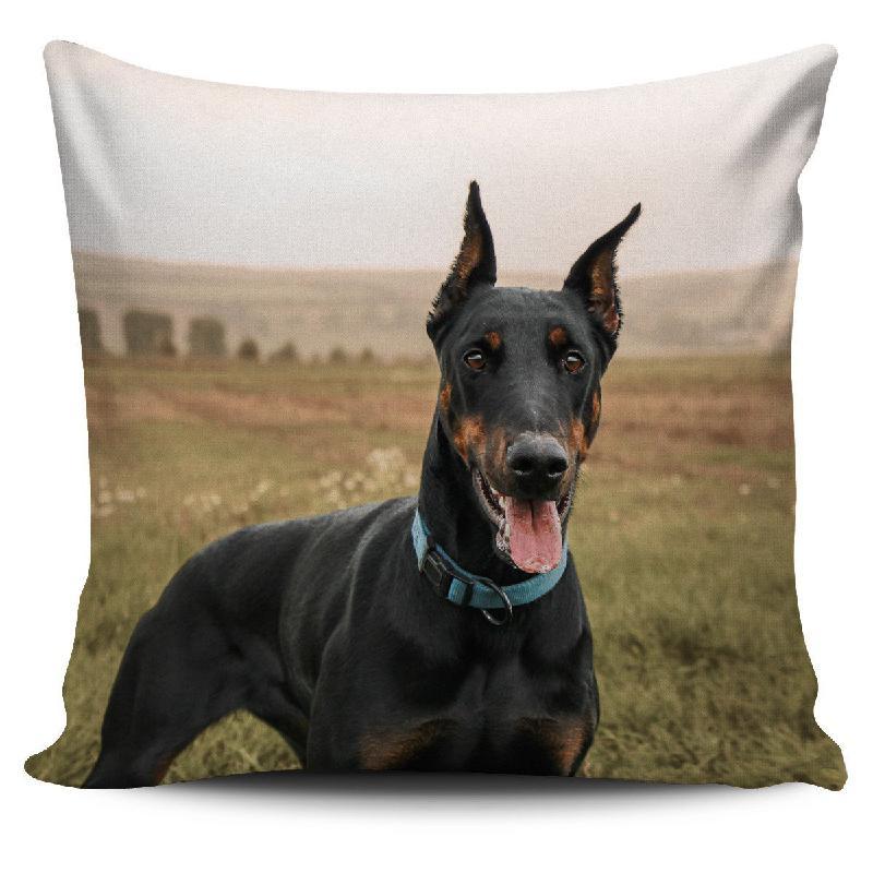 Doberman Pillow Cover-KaboodleWorld