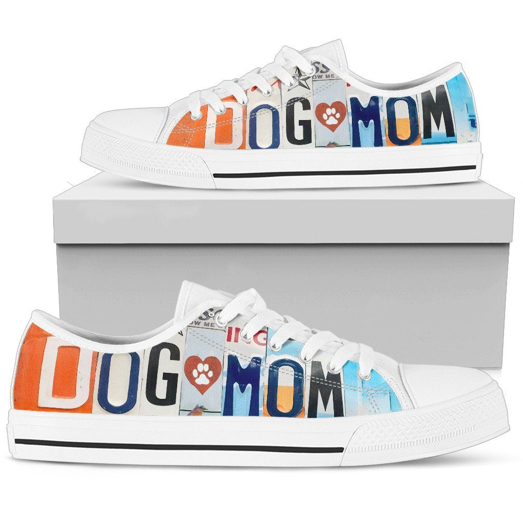 Dog Mom - Low Top Shoes-KaboodleWorld