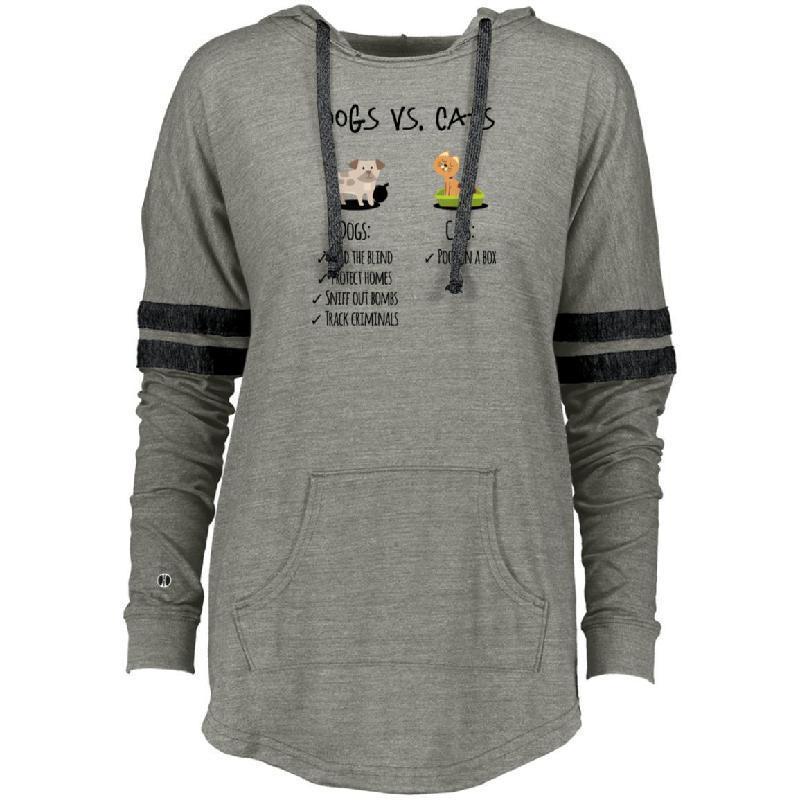 Dog vs Cats Holloway Ladies Hooded Low Key Pullover-KaboodleWorld