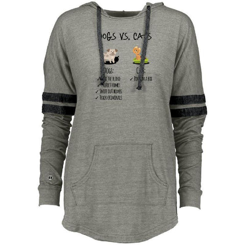 Dog vs Cats Holloway Ladies Hooded Low Key Pullover-KaboodleWorld