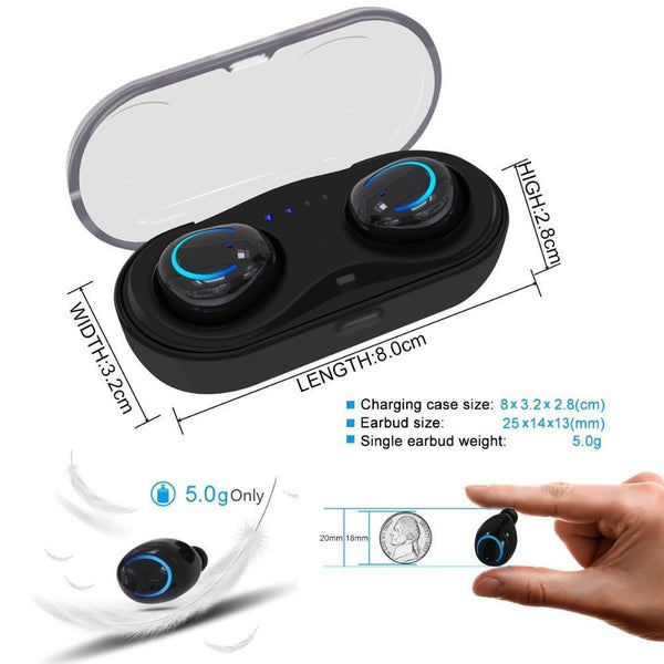 Epic Wireless Stereo Earphones with Charging Case-KaboodleWorld